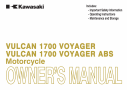 Voyager 1700 Owner's Manual