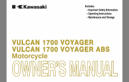 201 Voyager 1700 ABS Owner's Manual