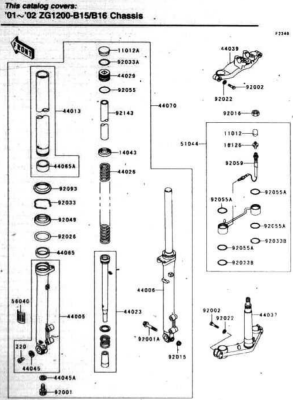 Front Fork Parts Diagram